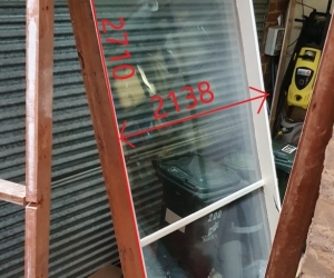 LARGE HARDWOOD WINDOW - DOUBLE GLAZED - FITZROY