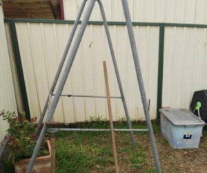 Outdoor Chin-Up / Pull-Up A frame, FREE home made galvanized.