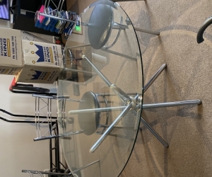 Vintage dining table and chairs