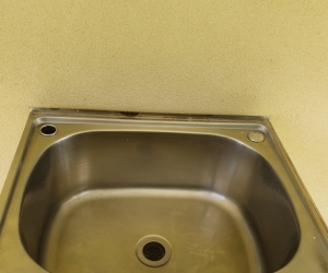 Laundry trough, stainless steel