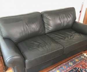 Moran leather sofa bed