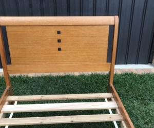 Hard wood bed frame - king single