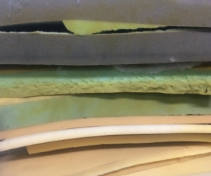 Pieces of foam
