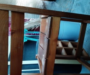 Wooden bar stool