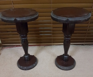 Pair of small side tables