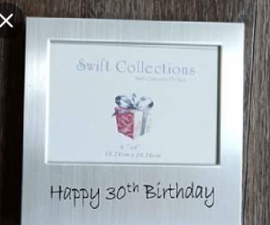 Happy 30th Birthday Frame