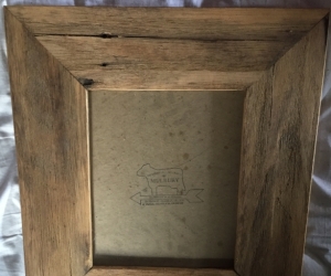 Rustic wooden picture frame