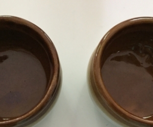 Two small pottery pots