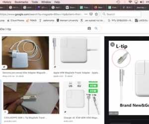 Charger for older Mac 60W with L-tip