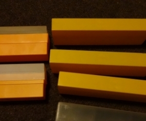 small slide storage boxes