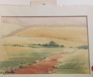 Small watercolour landscape