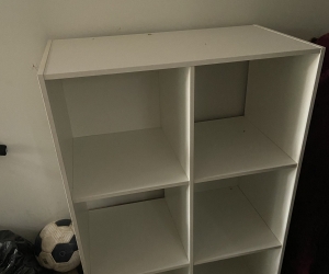White storage cube
