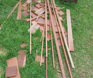 Spotted gum offcuts