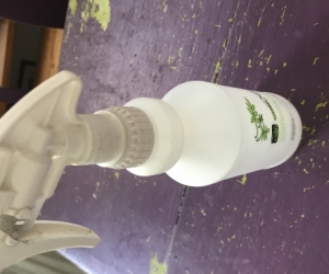 Sanitiser spray bottle