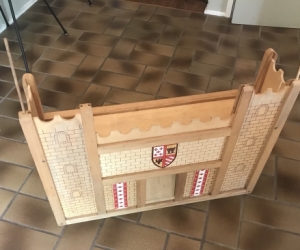 Three tier wooden castle doll house