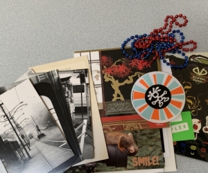 Assorted cards and stickers