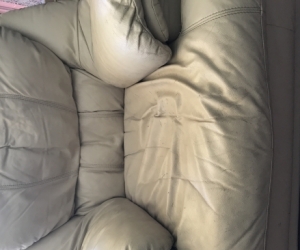 Leather Chair and ottoman