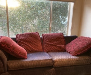 boho grubge 2nd hand velvet couch -bespoke - an oldy but a goody