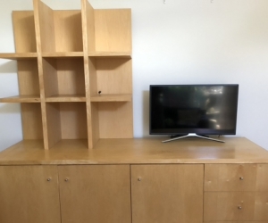 TV Unit Cabinet and Bookcase