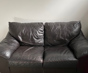 2 Seater Leather Lounge