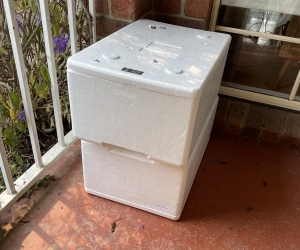 2x polystyrene cooler boxes