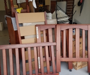 Wooden child cot