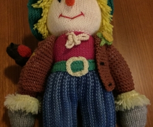 Knitted Scarecrow Doll