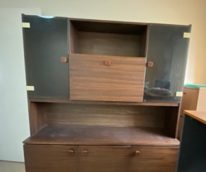 Wall unit - timber walnut