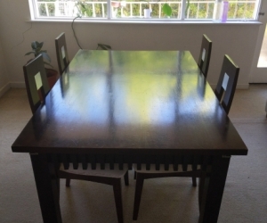 Dining table and chairs