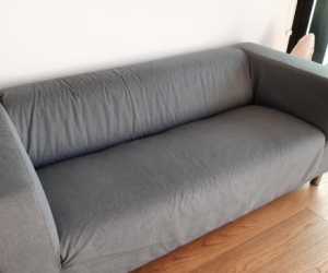 Sofa (KLIPPAN 2-seat sofa, Vissle grey - IKEA)