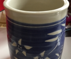 Vase - Blue and white