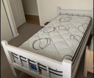Bed frame for single mattress