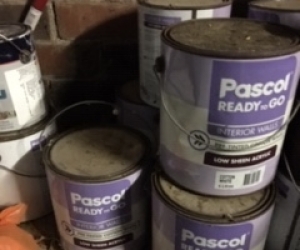White interior 4 litre paint cans x12 never been opened