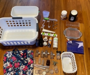 Crockery + Kitchen + laundry goods (bowls, plates, side plates, cups)