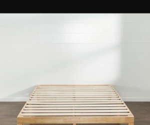 King bed frame with space under or storage bed