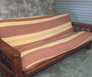 Futon couch and armchairs