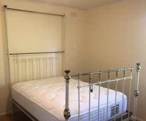 Antique double brass bed frame (rusty)
