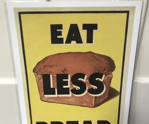 Unframed print ‘Eat less bread’