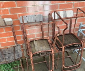 5 x Vintage Metal Chairs