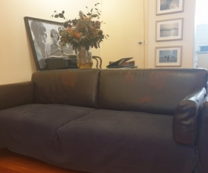Pre-loved IKEA Leather Sater 2.5 Sofa