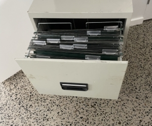 2 draw filing cabinet