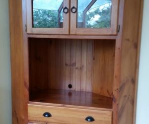 Large wooden TV cabinet