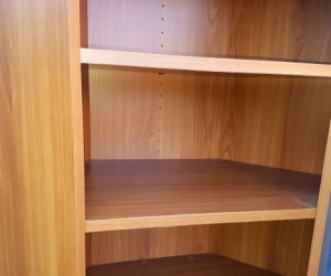2x Corner Shelving Units
