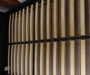 Queen Size Slated Bed and Mattress