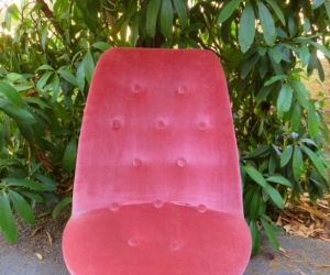 Antique slipper boudoir chair