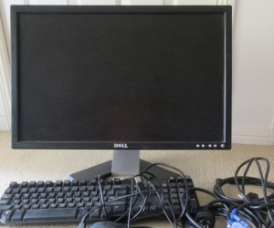 Computer Monitor, Keyboard and Mouse