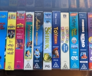 VHS video tapes including kids tapes and others
