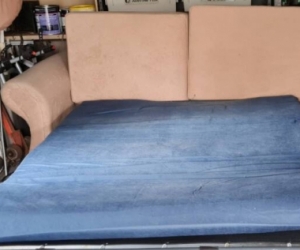 Sofa bed in beige colour