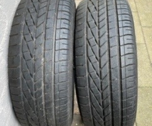2 Car Tyres - reasonable tread