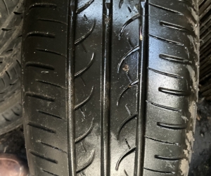 Five 185x65x15 tyres on Peugeot 207 steel rims.